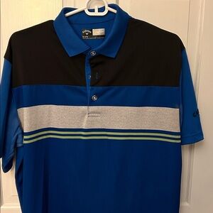 Callaway Blue and Black Golf Polo